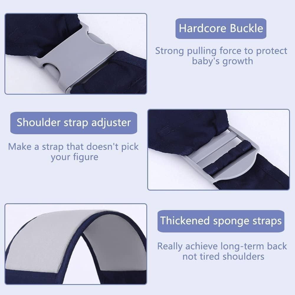 Baby Sling Carrier BPA Free Adjustable Soft Cotton Baby Wrap (0-36 Months)