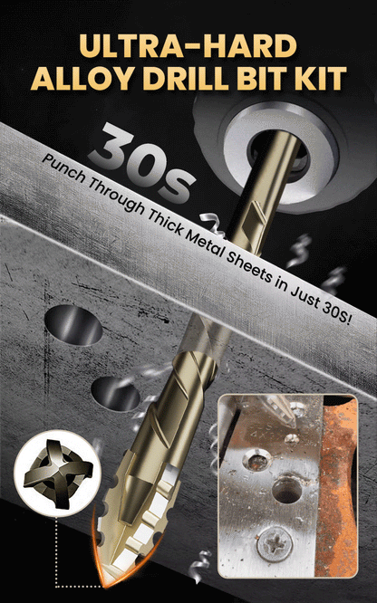 Ultra-Hard Alloy Drill Bit Kit - (Set of 13)