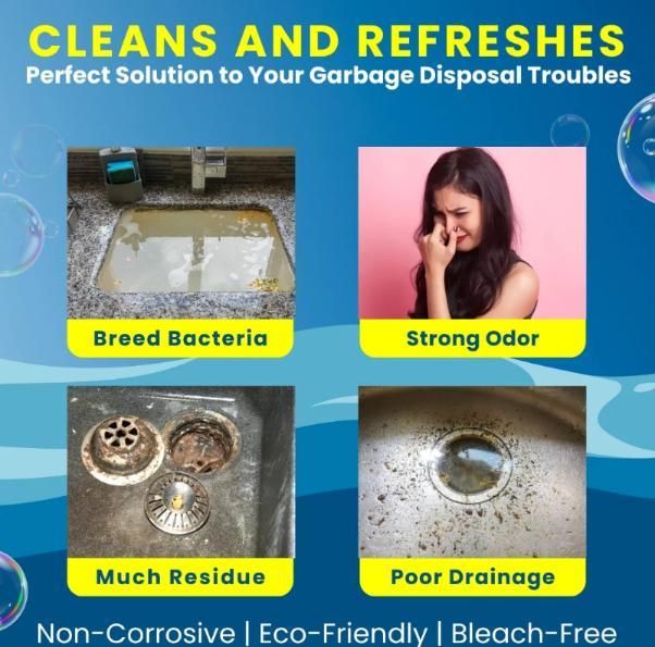 Lemon Blast Yellow Bubble Tablets, Odor Eliminator + Blockage Remover (Pack of 24 Pcs)