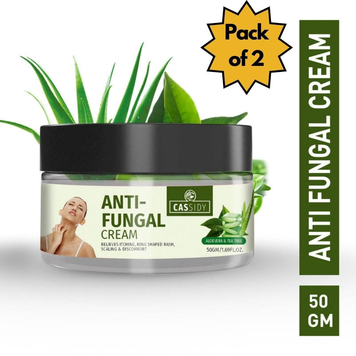 CASSIDY Anti Fungal Cream Aloevera and Tea Tree Buy 1 Get 1 Free