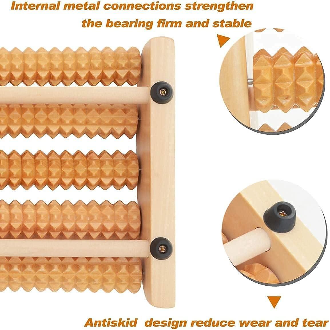 New Wooden Foot Massage Roller
