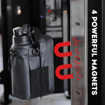 Magnetic Gym Bag/Unisex Crossbody Sports Bag with Water Bottle Holder