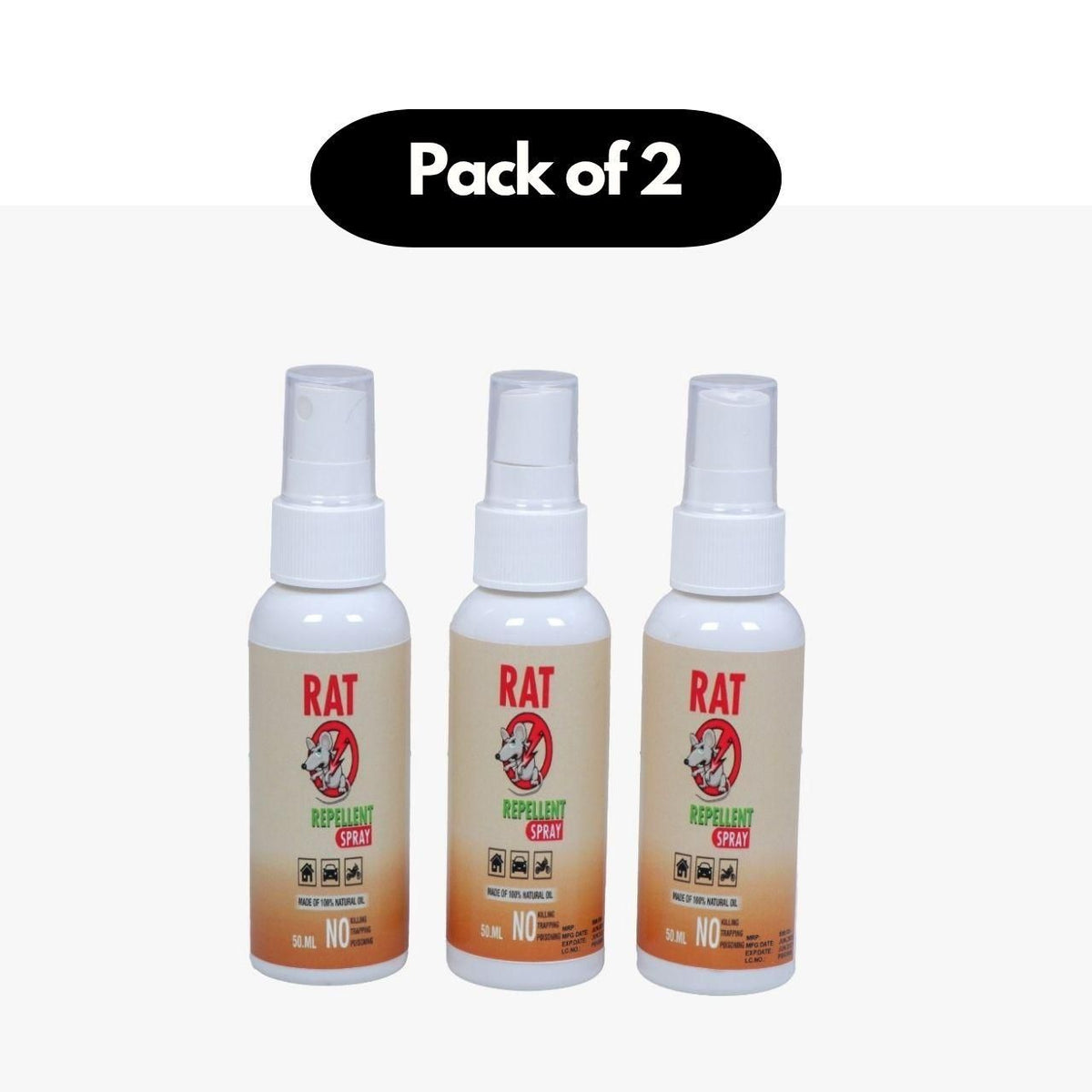 Rat Repellent Spreay 50ML (Pack of 2)
