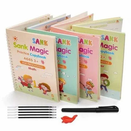Magic Practice Copybook (4 BOOKS,1 PEN,1 GRIP,10 REFILL) – 50% OFF Today!