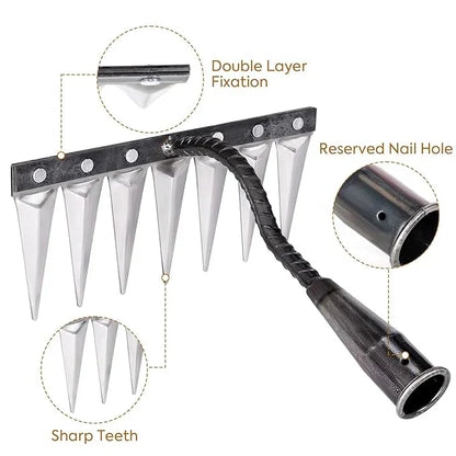 Garden Weeding Tool with 5 Durable Steel Claws